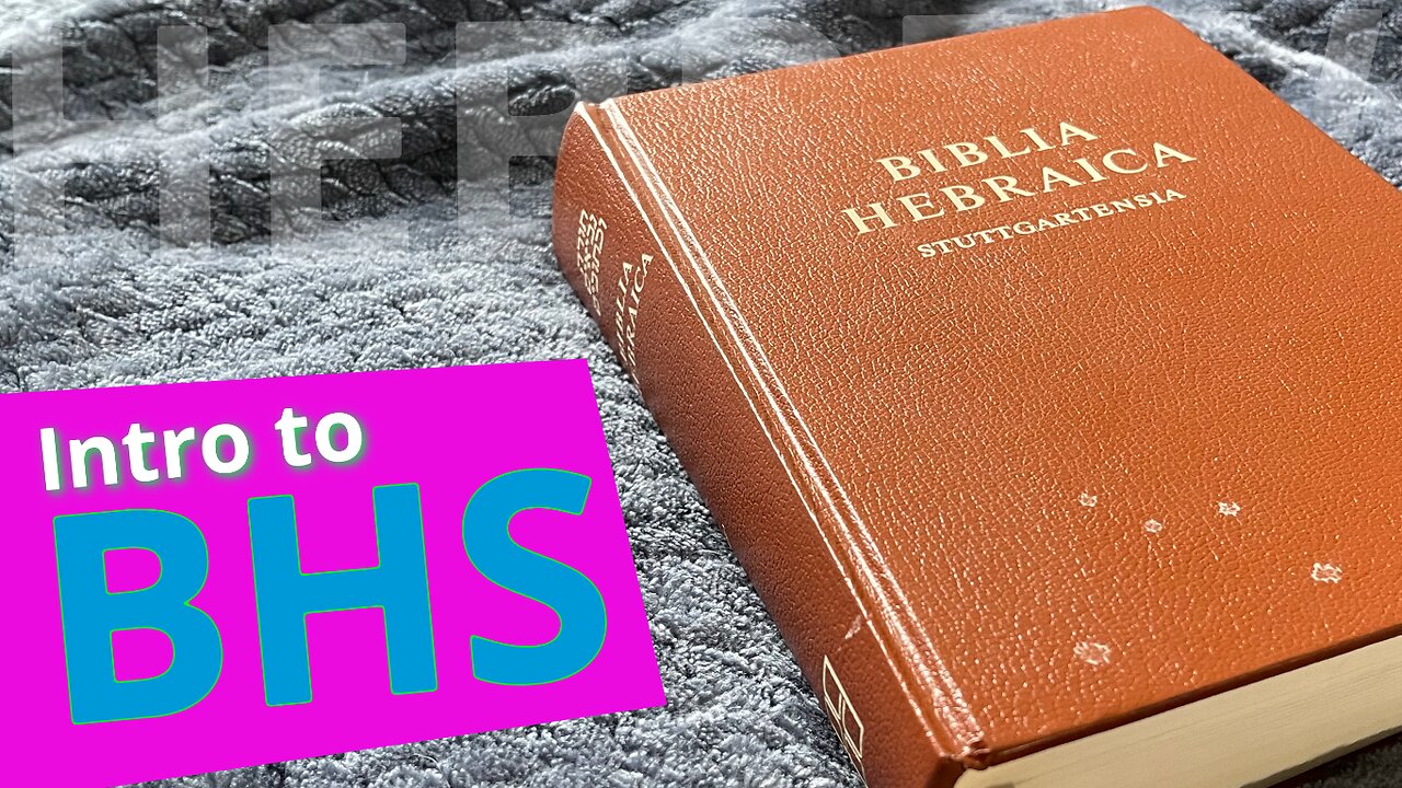 Intro to BHS - Lecture 29 - Beginning Biblical Hebrew