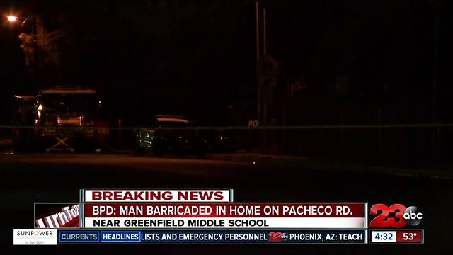 Standoff in South Bakersfield across from junior high school