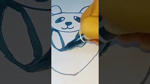 panda art #shorts