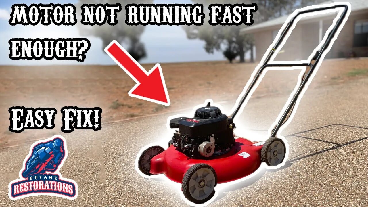 IS YOUR PUSH MOWER NOT REVVING HIGH ENOUGH? WATCH THIS, EASY FIX!