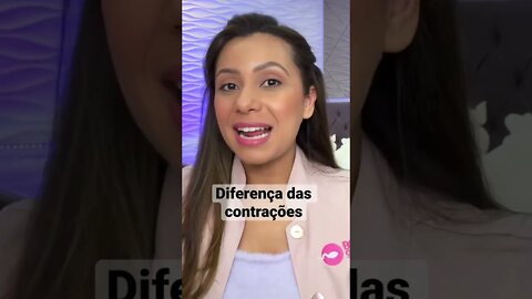 Como diferenciar as contrações de treinamento para as contrações de trabalho de parto?