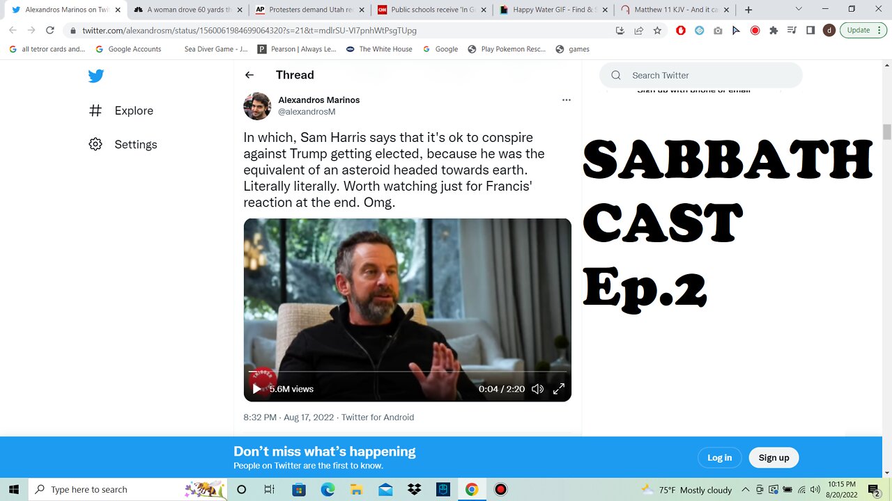 Sabbath Cast Ep.2 Sam Harris's World of no Morals