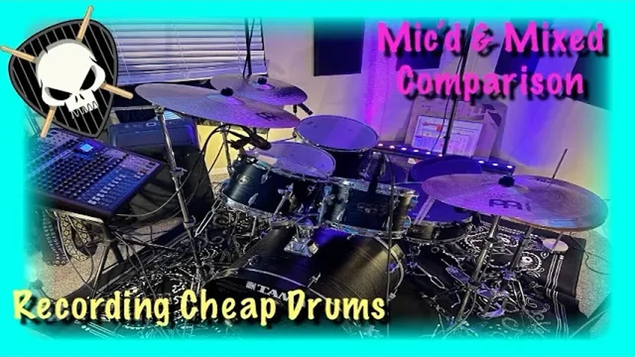 Cheap Drums Raw & Mixed Recordings Compared