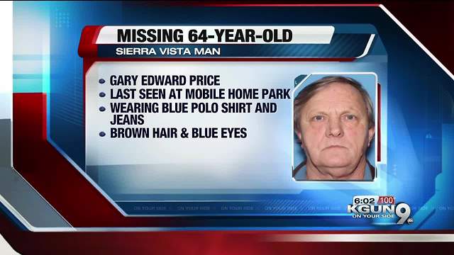 Sierra Vista police look for missing 64-year-old man