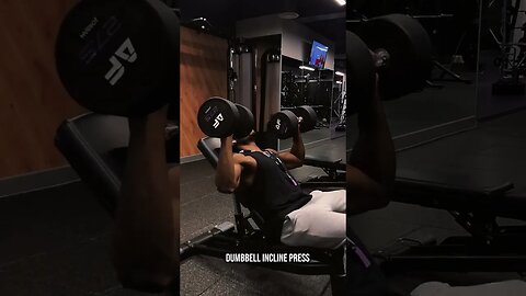 Dumbbell incline press