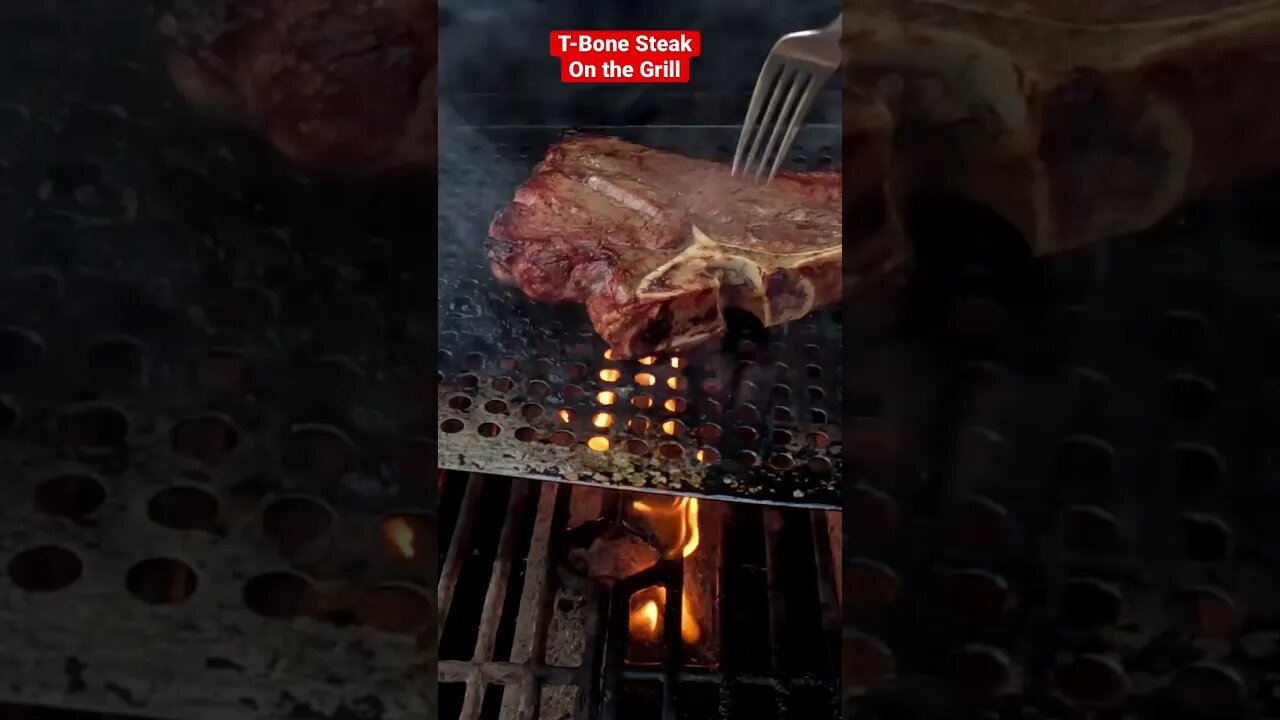 T-Bone Steak On The Grill