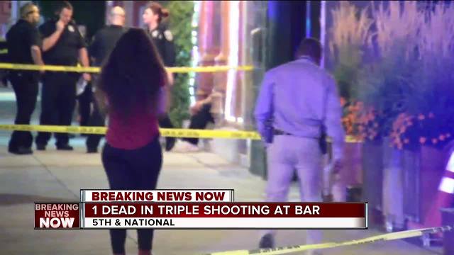 1 dead in triple shooting at bar