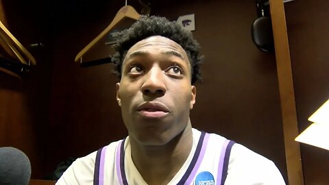 Kansas State Basketball | Nae'Qwan Tomlin Postgame Interview | K-State 98, Michigan State 93