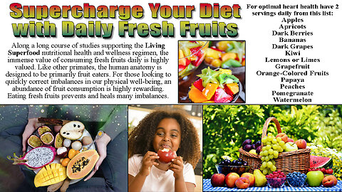 Supercharge Your Diet with Daily Fresh Fruits