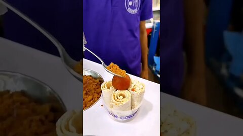 Rolled Ice cream with gulab jamun