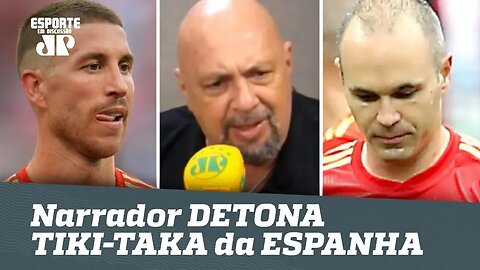 Narrador DETONA TIKI-TAKA da ESPANHA após ELIMINAÇÃO!