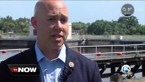 Congressman Brian Mast visits St. Lucie Lock