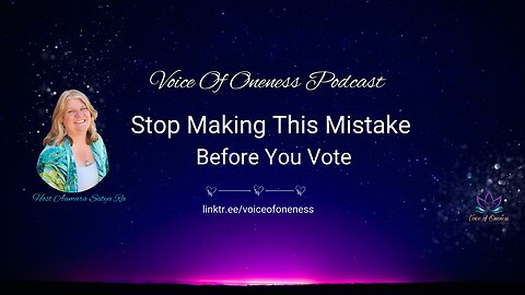 Stop Making This Mistake Before You Vote