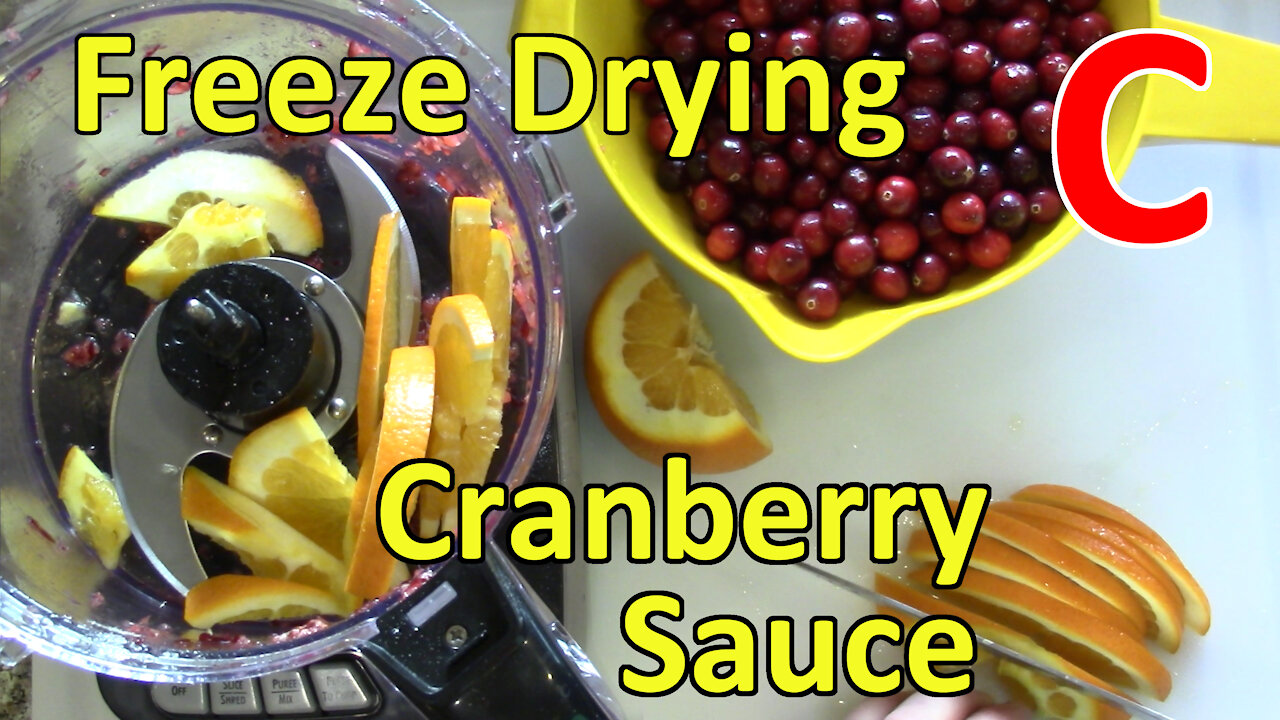 Making and Freeze Drying a Batch of Cranberry Sauce