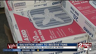 Salvation Army to distribute fans to those in need