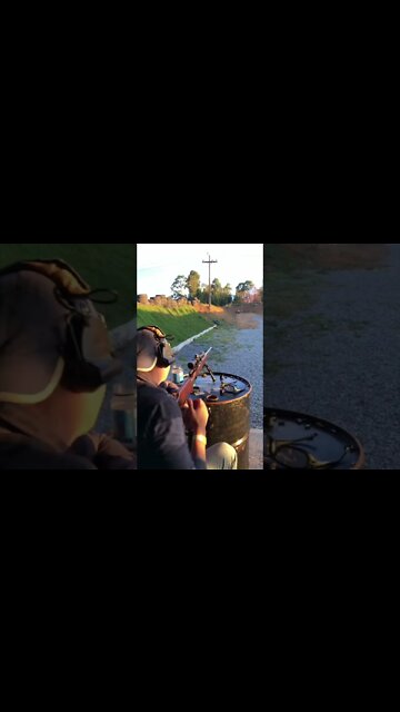 Rifle CBC 122, luneta nikko sterling, munição Target CBC, alvos 15x15 a 100 m.