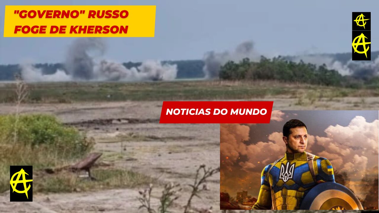 UCRANIANOS Avançam em 14 pontos da LINHA de FRENTE em KHERSON e RUSSOS FOGEM