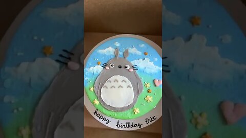 Totoro Cake Reveal tiktok myloveatfirstbite