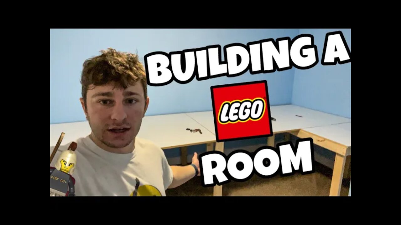 Building A LEGO Room (LEGO City Table Construction Phase 1)