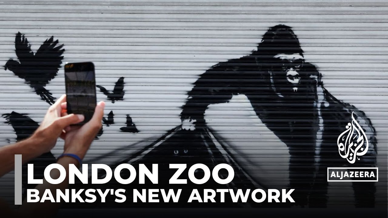 Banksy's new London Zoo artwork features gorilla freeing captive animals