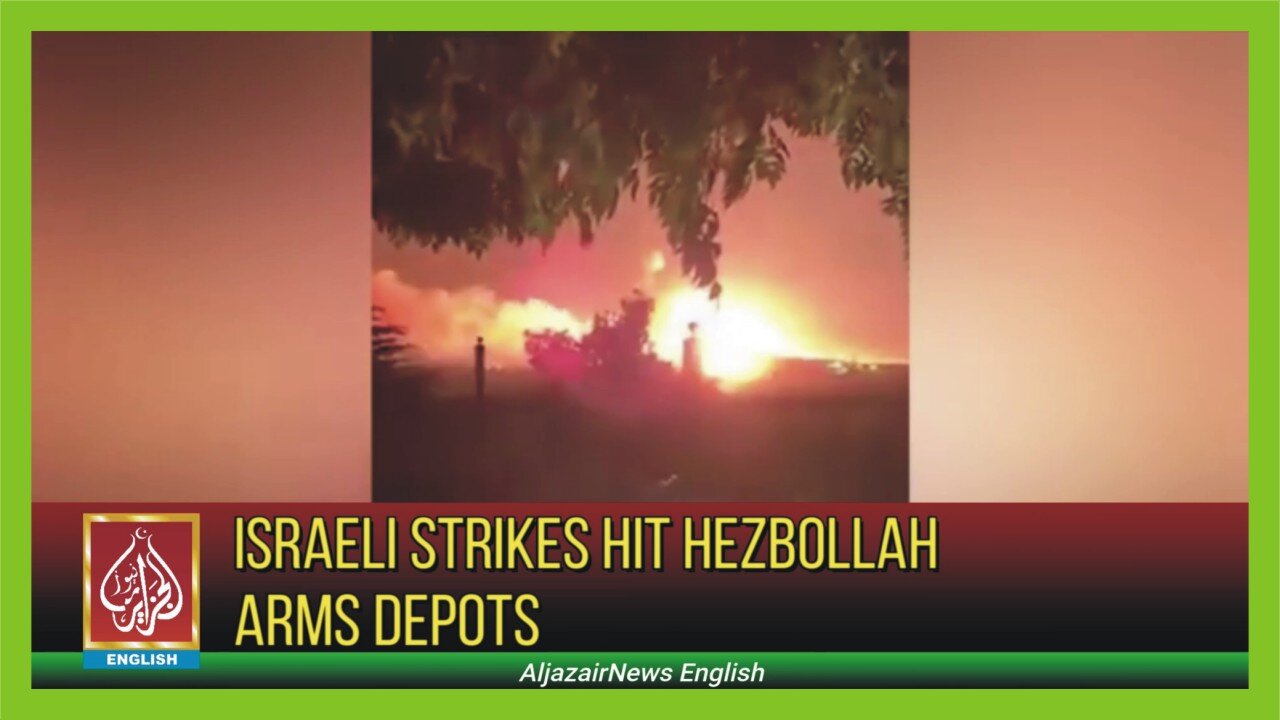 Israeli strikes hit Hezbollah arms depots in Lebanon, sparking fears of escalating conflict