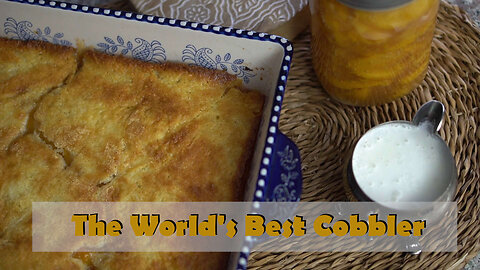 Easy & Delicious Homemade Peach Cobbler Using Canned Pie Filling!