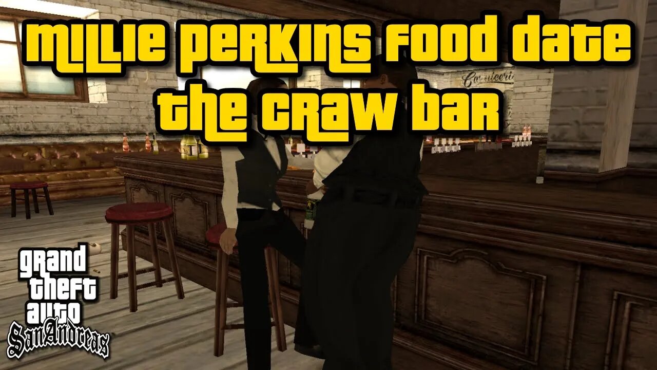 Grand Theft Auto San Andreas - Millie Perkins Food Date (The Craw Bar) [w/ "Hot Coffee"]