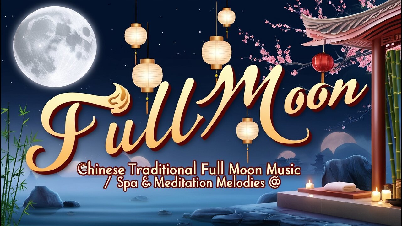 🌕 Chinese Traditional Full Moon Music | Spa & Meditation Melodies 🌸