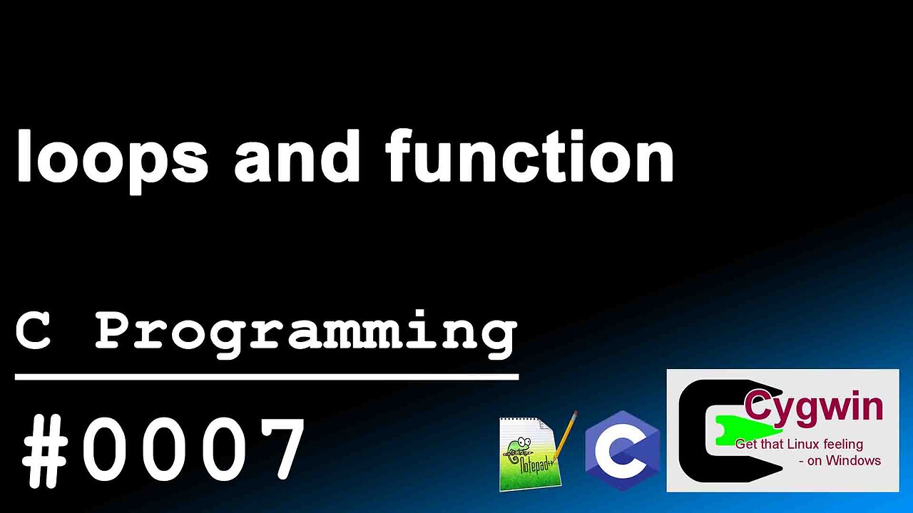 C programing|0007|loops and function