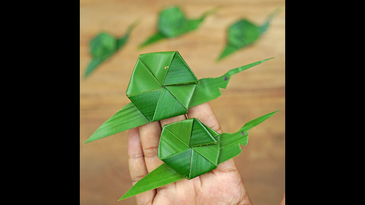 Coconut Leaf Crafts Idea😍Handmade Craft Activities With Real Leaves🌴