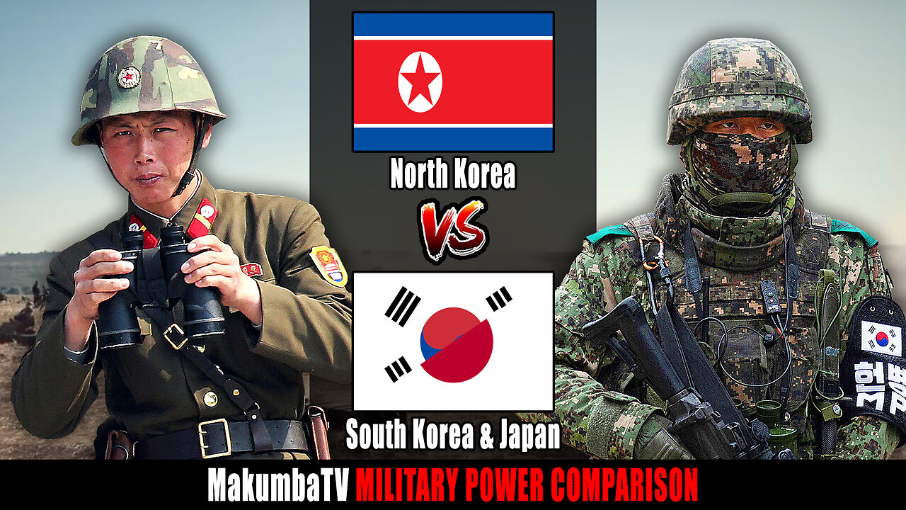 North Korea vs South Korea & Japan 2024 | Military Power Comparison