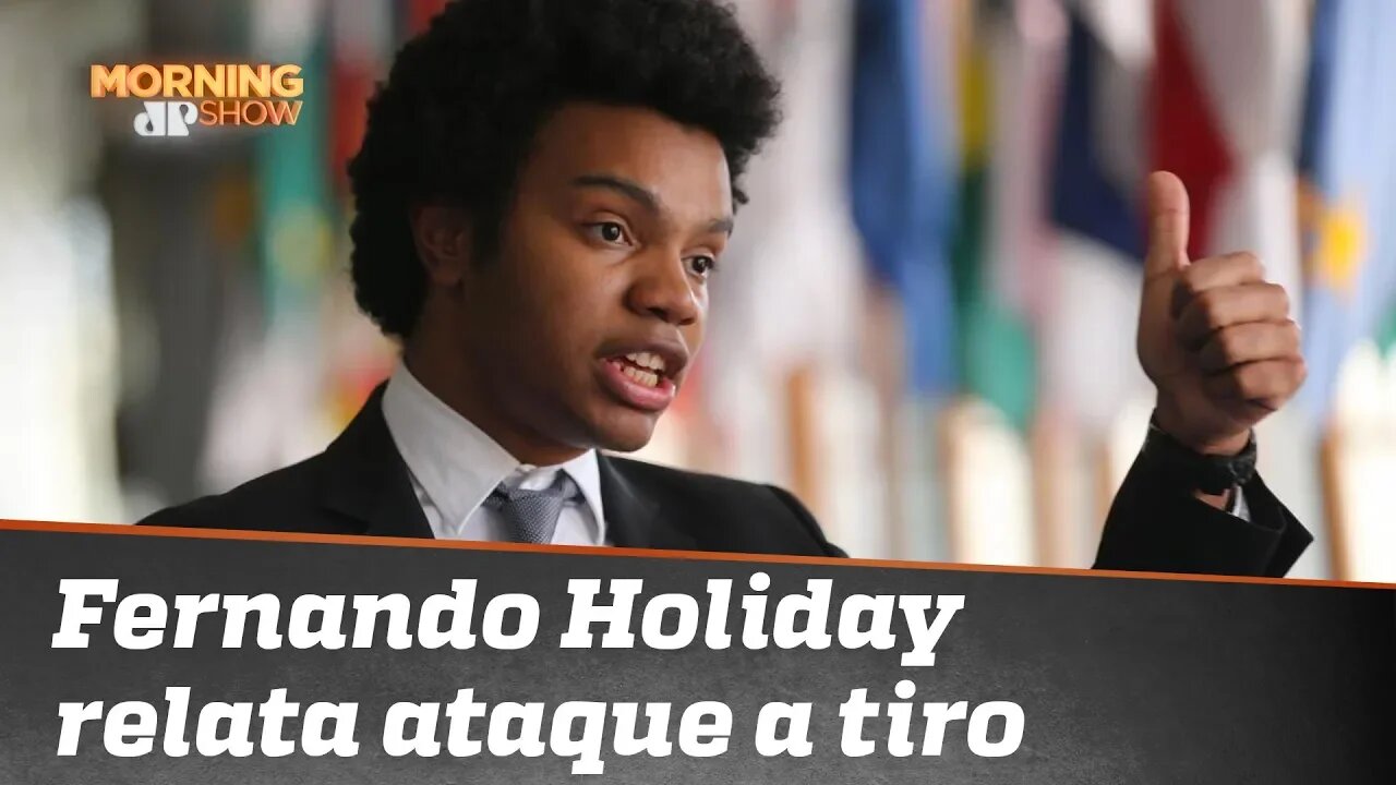 Vereador Fernando Holiday relata ataque a tiro e é alvo de “ódio do bem”