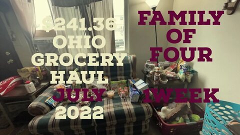 $200 grocery haul in Ohio for a family of four. July 2022 | 1week.