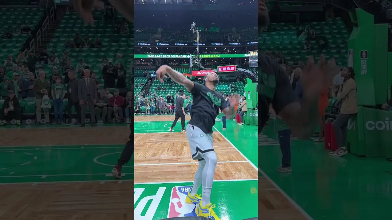 Marcus Smart Unique BACKSHOT #swish