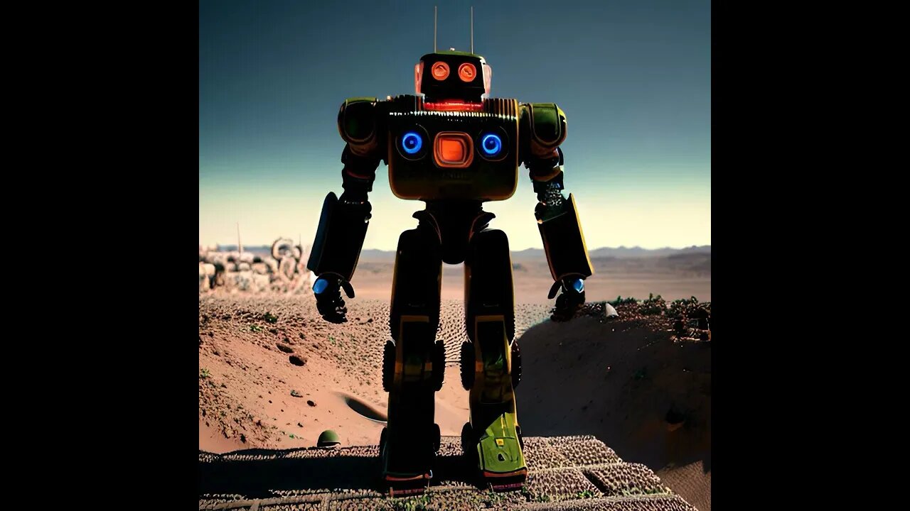 A robot in a nuclear wasteland #robot #nuclearwar #wonderapp