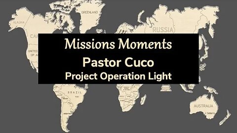 Pastor Cuco - Project Operation Light