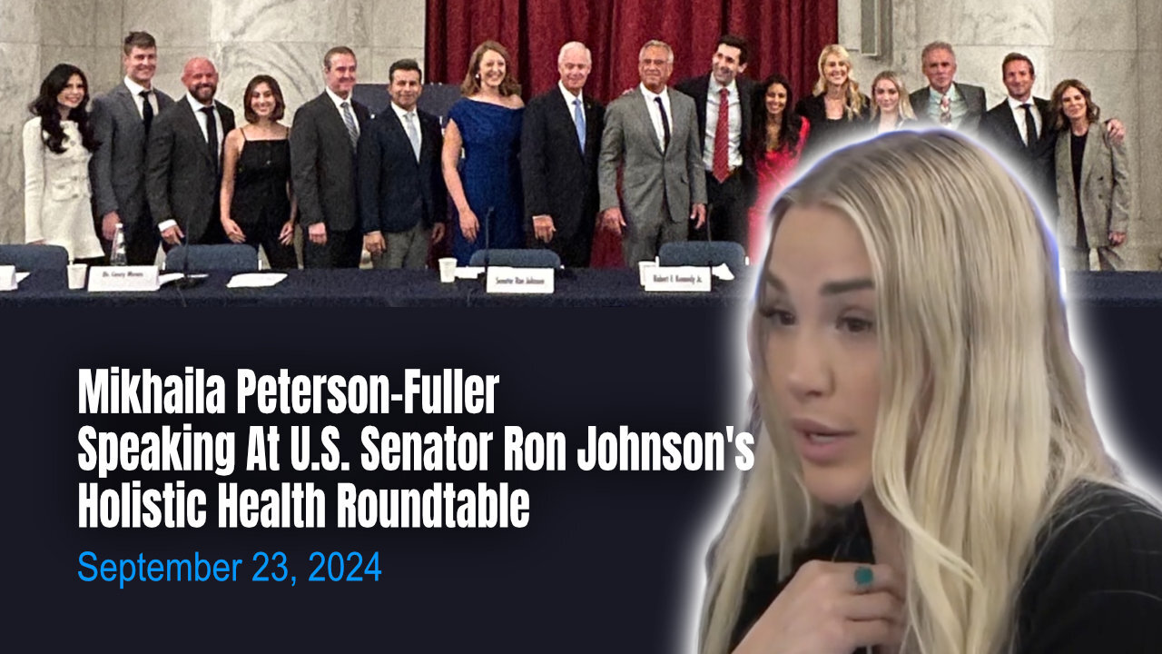 Mikhaila Peterson-Fuller Speaking At Senator Ron Johnson's Holistic Health Roundtable (09/23/24)