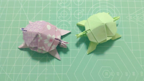 How to make a paper turtle