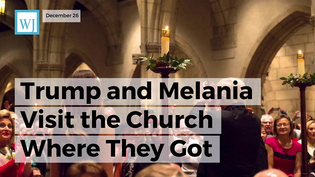 Trump And Melania Visit The Church Where They Got Married, Get A Special Welcome