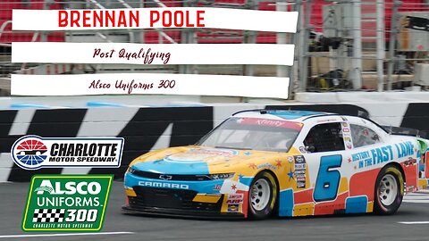 Brennan Poole Post Qualifying Alsco Uniforms 300