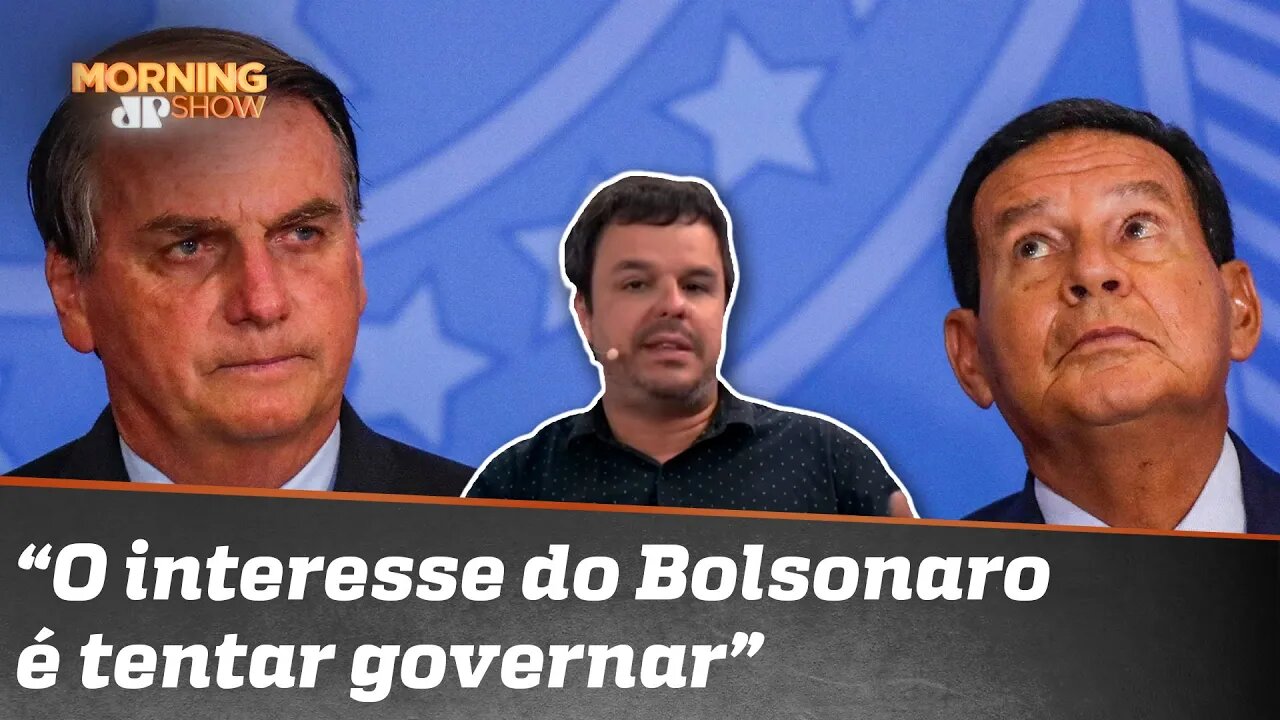 Bolsonaro diz que Mourão 'atrapalha às vezes, mas tem que aturar'