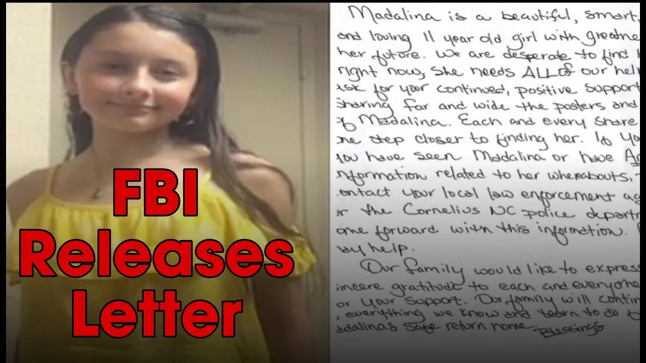 FBI Release Letter From Missing 11yr Old Madalina Cojocari's Family, Saying They Are Heartbroken