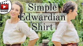 Making a Simple Edwardian Blouse #shorts