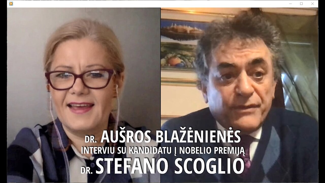 Dr. Aušros Blažėnienės interviu su kandidatu į Nobelio premija dr. Stefano Scoglio