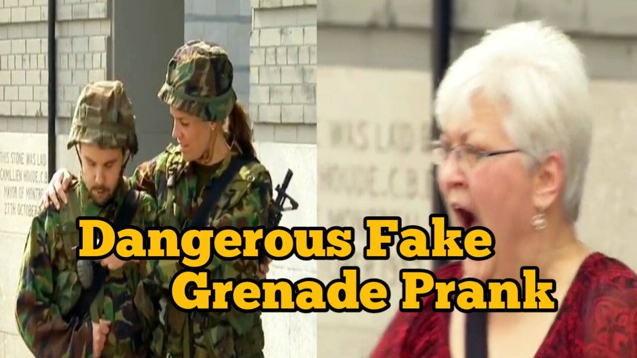 Dangerous Fake Grenade Prank