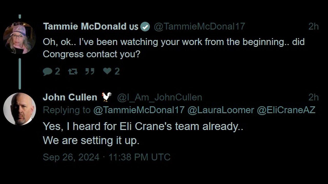 Rep Crane Recommends John Cullen to the Senate Again & their Teams are Setting It Up