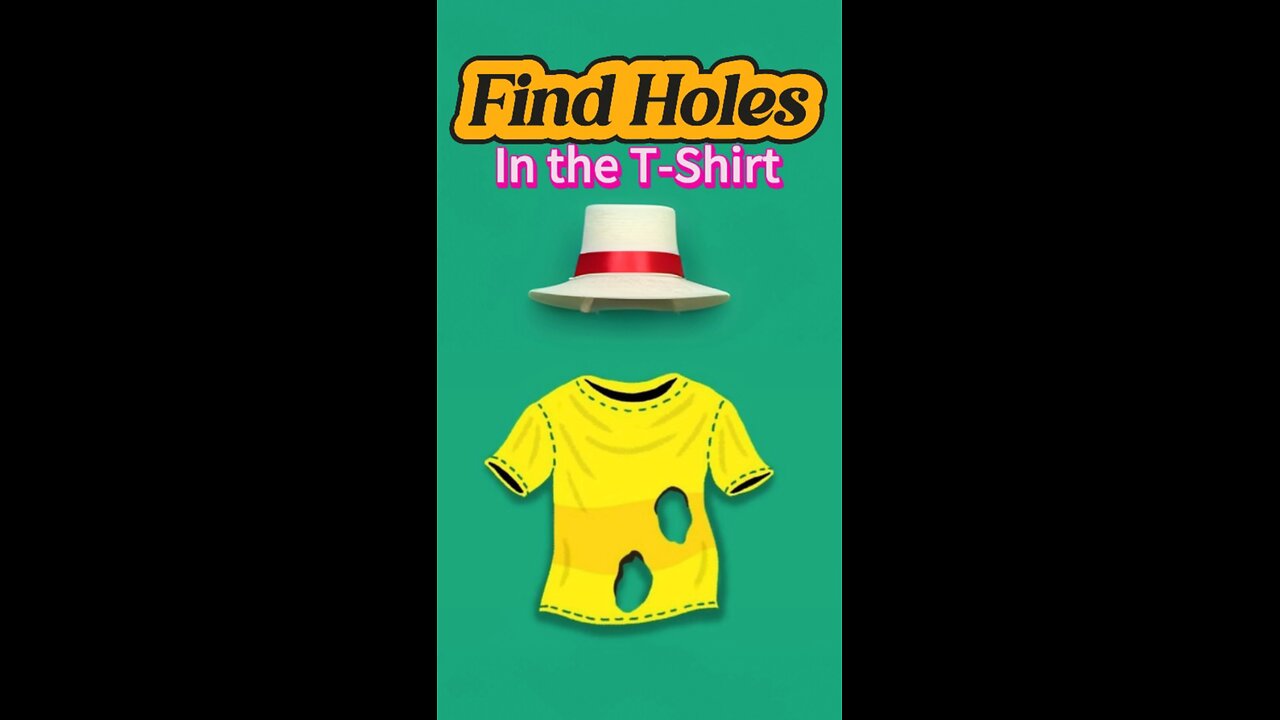 Find holes in the T-shirt