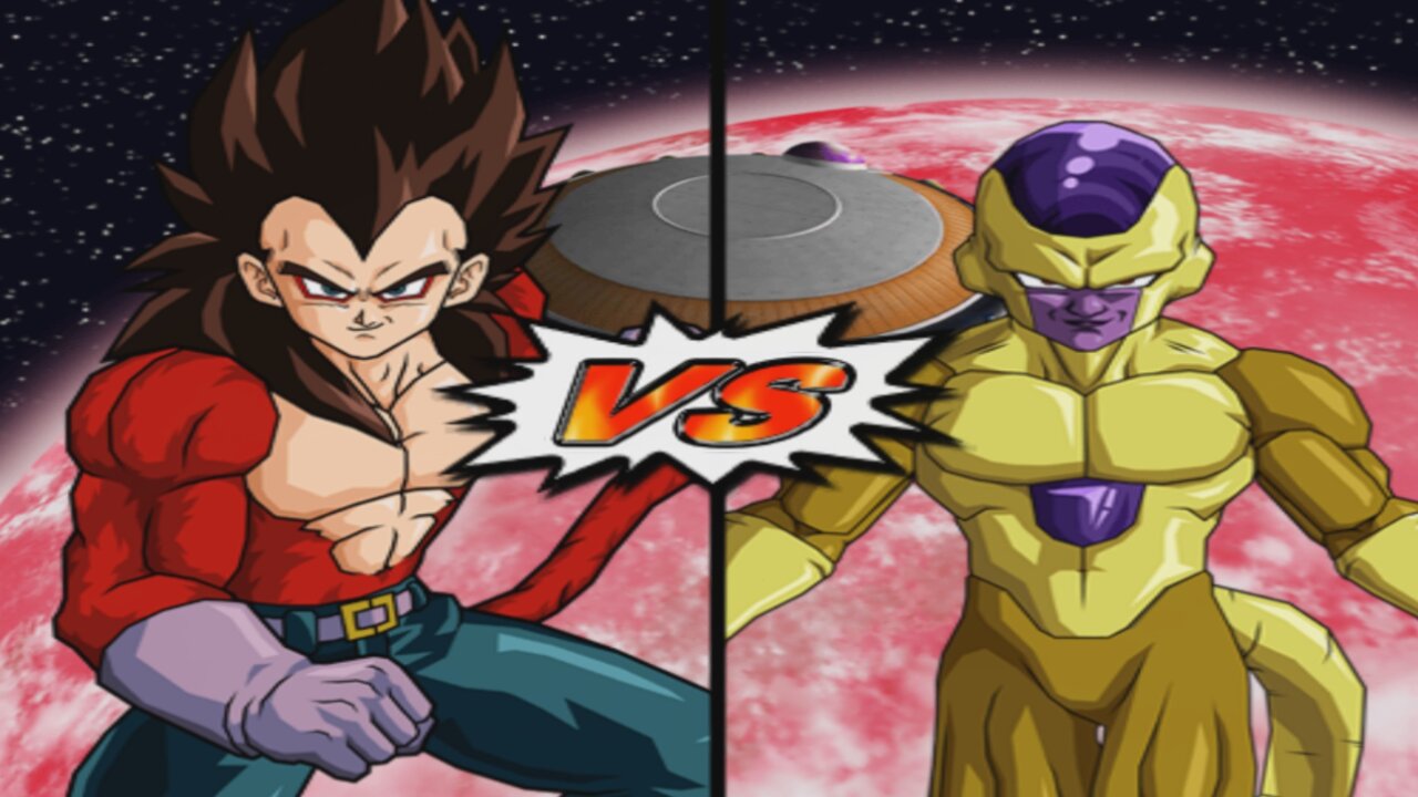 SSJ4 Vegeta VS Golden Frieza - DBZ Budokai Tenkaichi 4