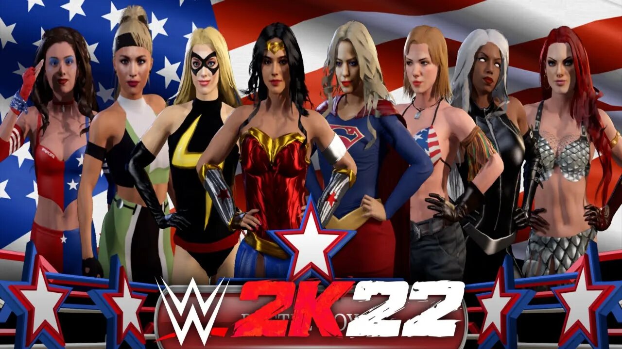 WWE 2K22 | INDEPENDENCE DAY 2022 SPECIAL! | 8-Woman Battle Royal [60 FPS PC]