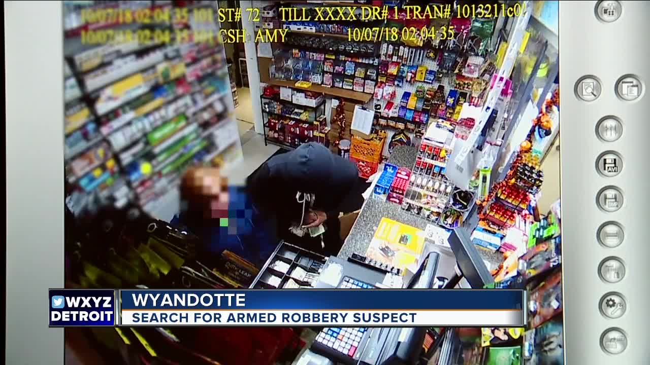 Search for armed robber in Wyandotte
